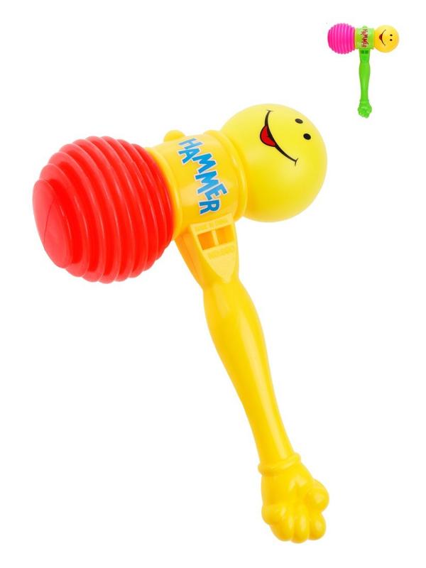 Молоточек-пищалка, 18 см, в ассорт., пакет