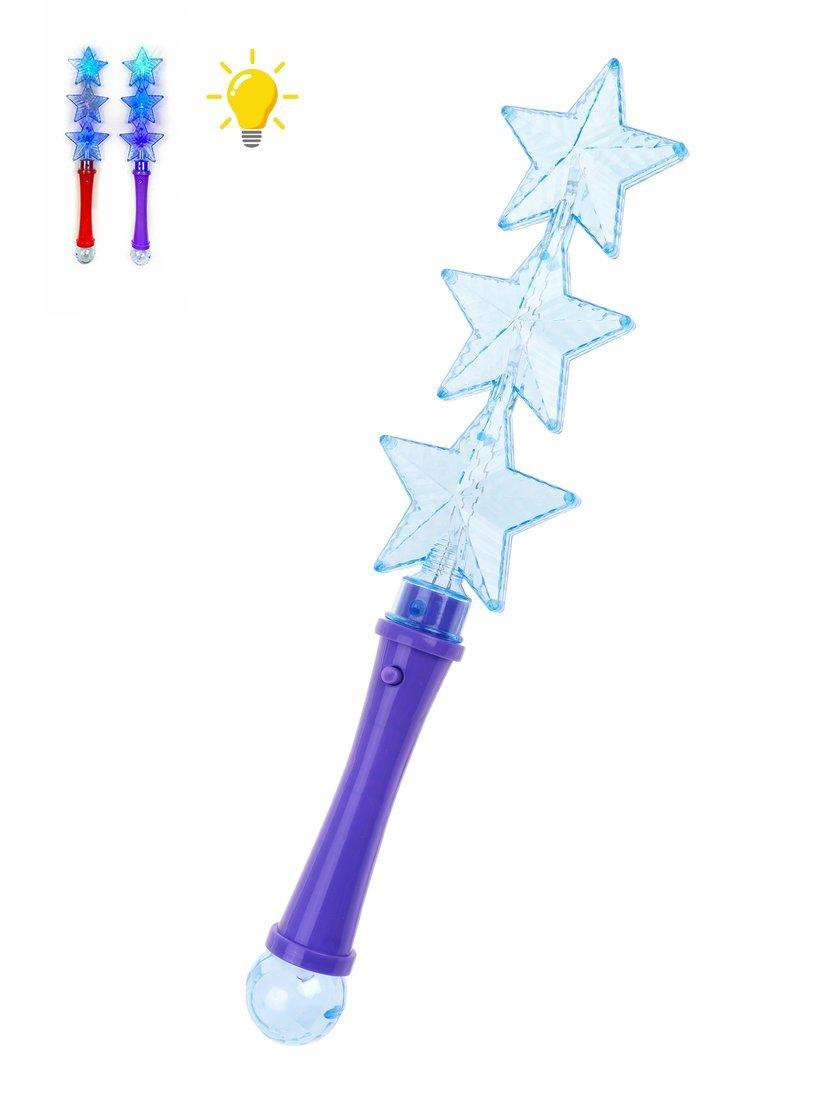 Палочка эл., Звезды, 38 см, свет, эл.пит. AG13х3 шт. вх.в компл., в ассорт.,
пакет