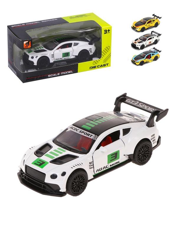 Машина металлическая, инерционная, открываются двери, коробка, в ассортименте