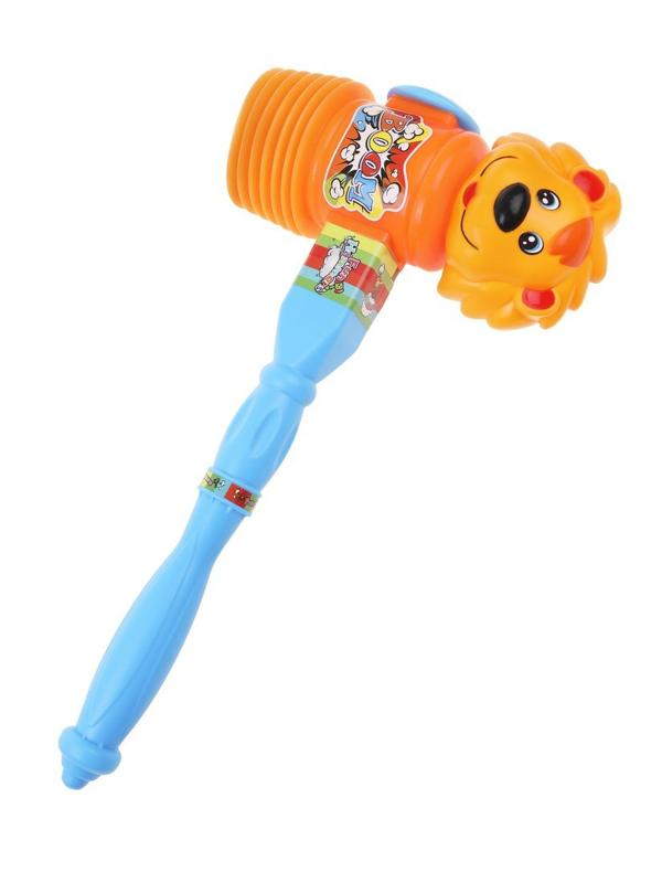 Молоток-пищалка Лев в ассорт., сетка