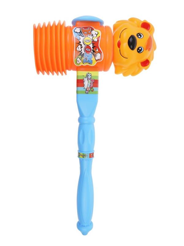 Молоток-пищалка Лев в ассорт., сетка