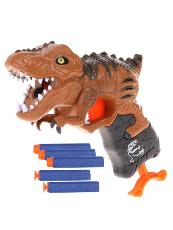 Бластер с мягкими пулями, в комплекте: м/пули 5шт.