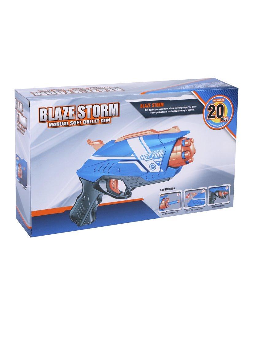 Бластер с мягкими пулями, в комплекте: м/пули 20шт.