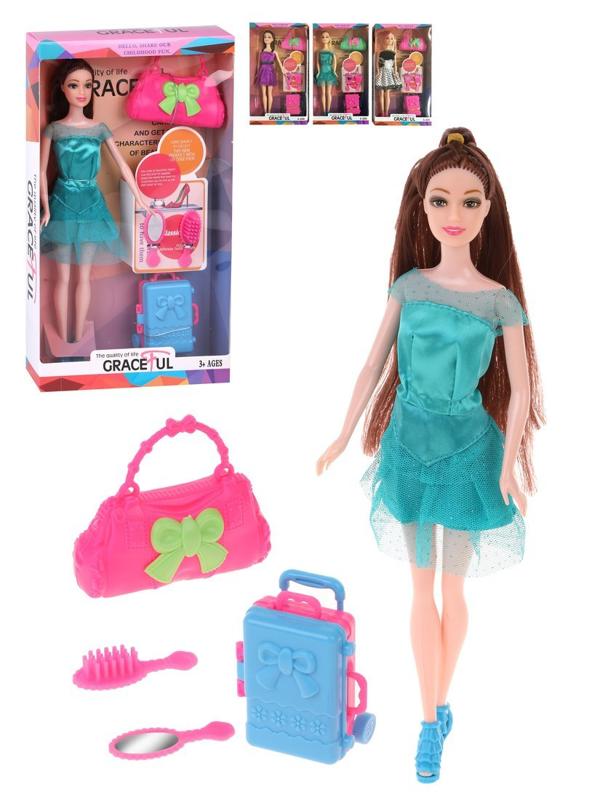 Игр. наб. Красотка, в компл. кукла 29см, предм. 4шт. в ассорт., кор.