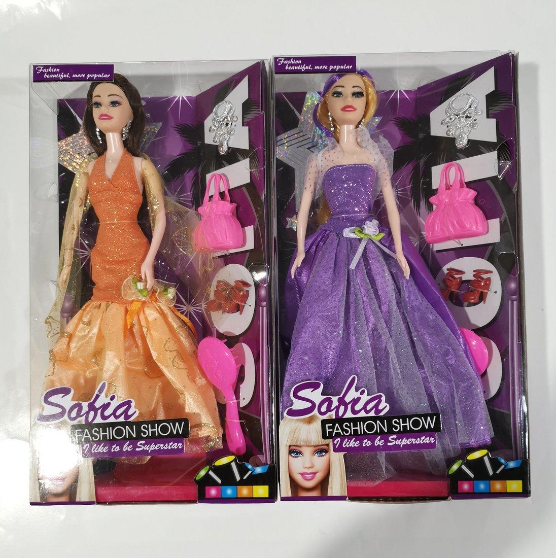 Игр. наб. Красотка, в компл. кукла 29см, предм. 7шт. в ассорт., кор.