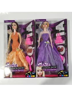 Игр. наб. Красотка, в компл. кукла 29см, предм. 7шт. в ассорт., кор.