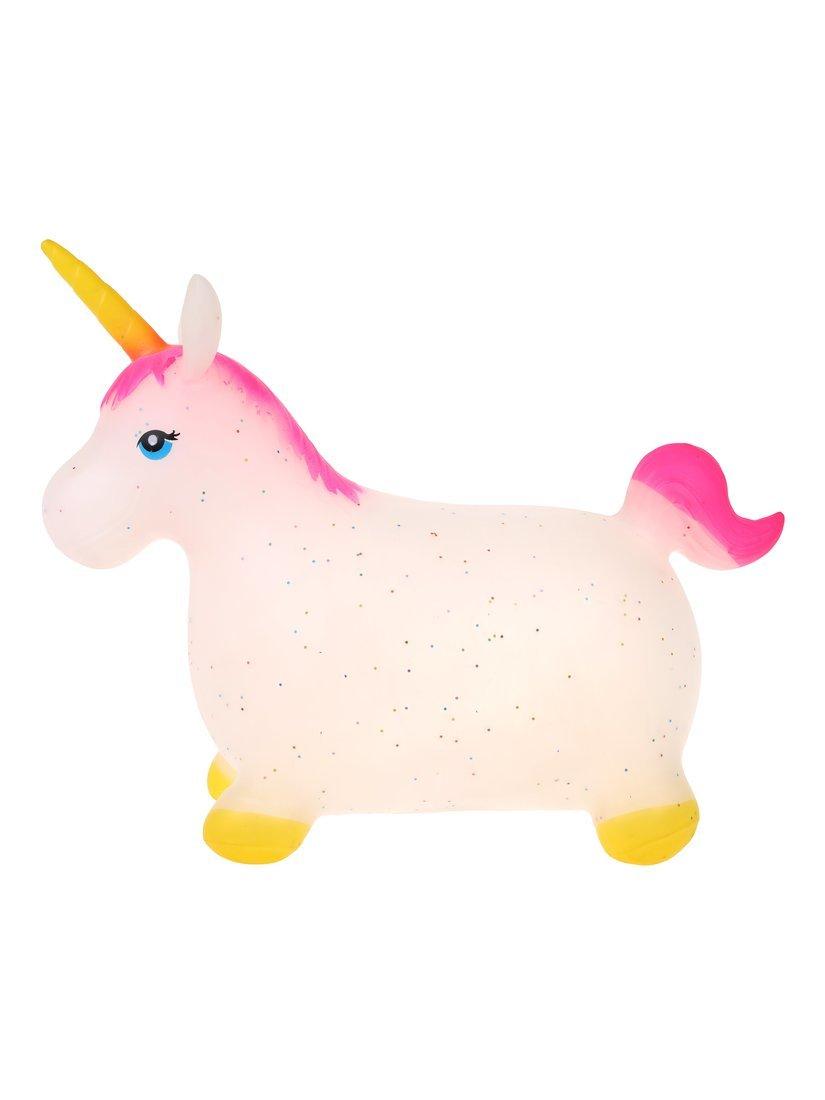 Животное-прыгун Единорог Moby Kids с блёстками, 1 300 г (розовый хвост)