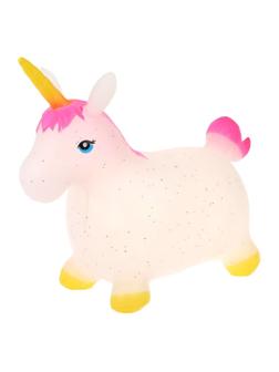 Животное-прыгун Единорог Moby Kids с блёстками, 1 300 г (розовый хвост)