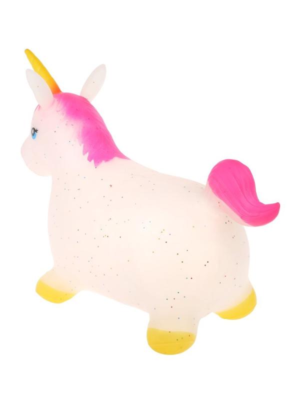 Животное-прыгун Единорог Moby Kids с блёстками, 1 300 г (розовый хвост)