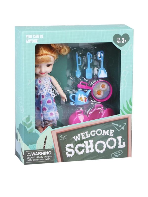 Игр.наб.Хозяюшка, в компл. кукла 16см., предм. 7шт., кор.