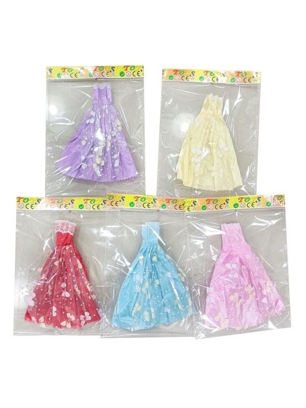 Платье для куклы, в ассорт., пакет