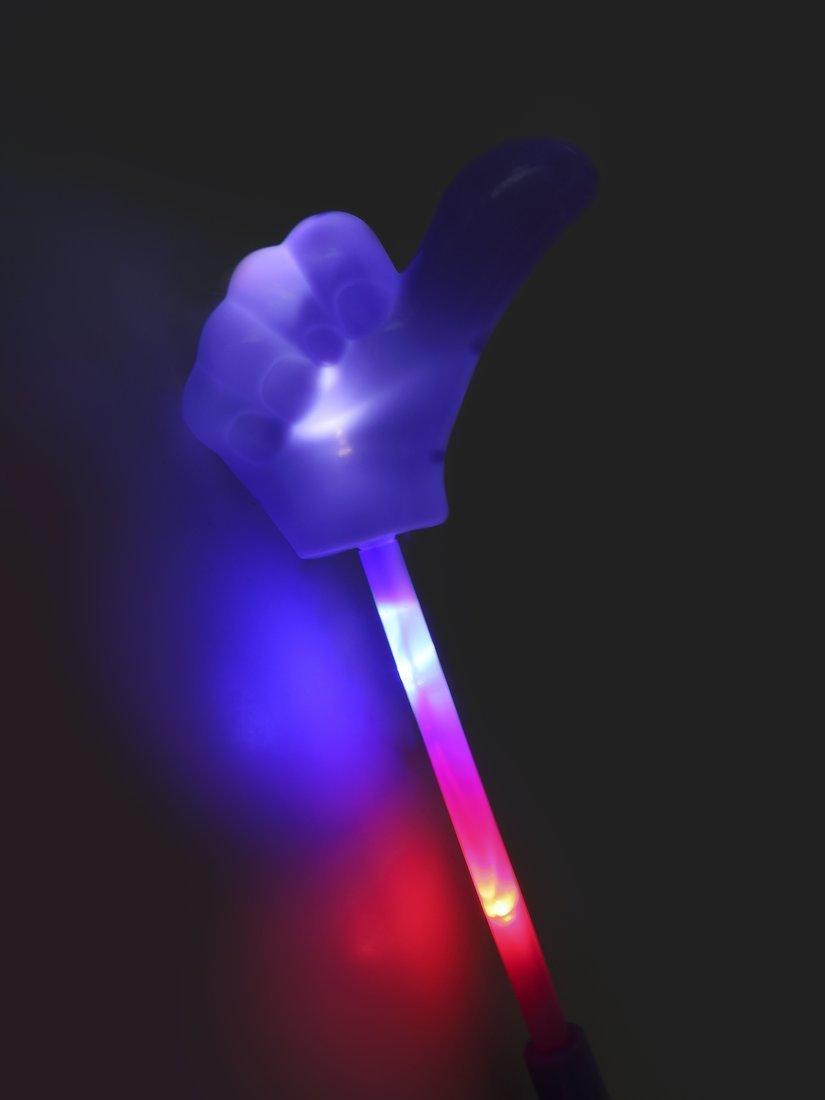 Палочка эл., 37 см, свет, эл. пит. AG13х3 шт. вх. в компл., в ассорт., пакет