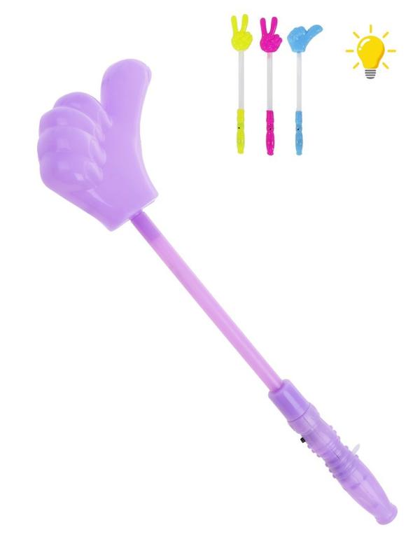 Палочка эл., 37 см, свет, эл. пит. AG13х3 шт. вх. в компл., в ассорт., пакет