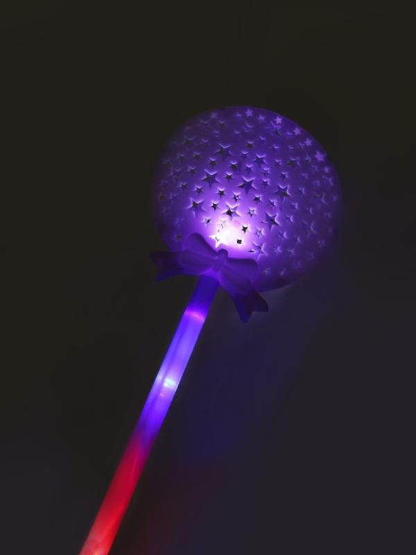 Палочка эл., 37 см, свет, эл. пит. AG13х3 шт. вх. в компл., в ассорт., пакет