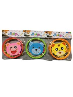 Музыкальный инструмент: Бубен, 2 шт, в ассорт.