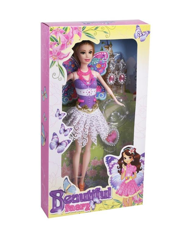 Игр. наб. Красотка, в компл. кукла-фея 28см., предм. 7шт. в ассорт., кор.