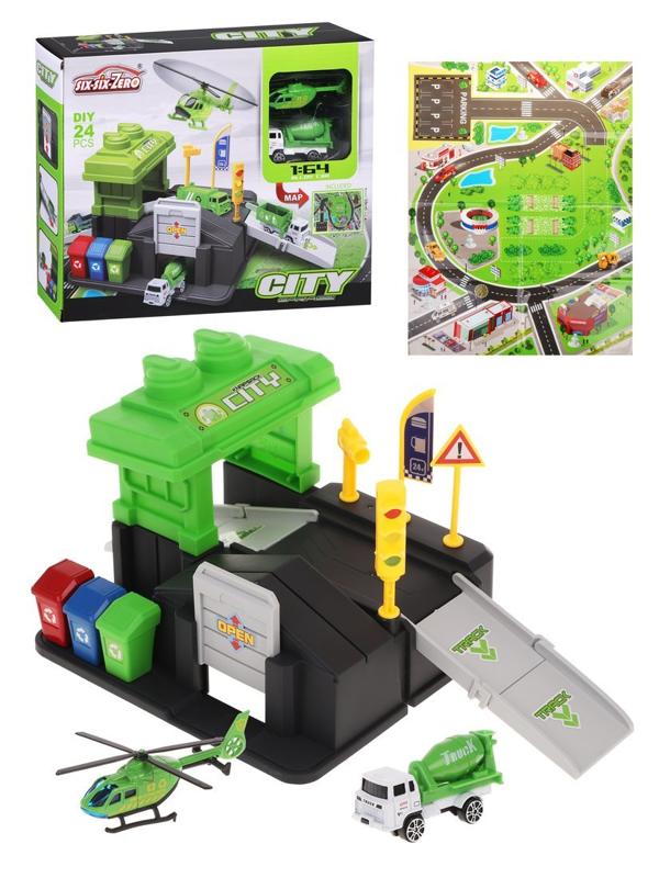 Игровой набор Спецслужбы, в комплекте деталей/предметов 24шт., в том числе
транспорт 2шт., коробка