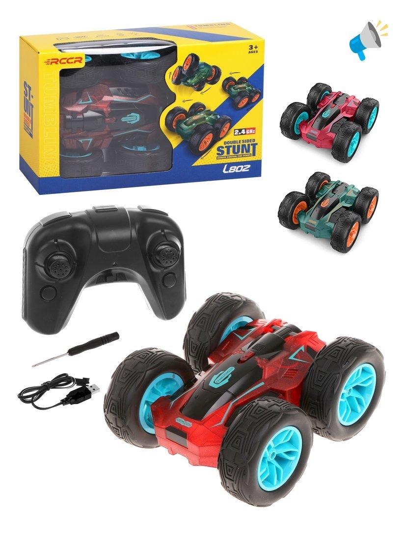 Машина-перевертыш радиоуправляемая, свет, в комплекте: аккумулятор, USB шнур,
предмет 1шт., элементы питания АА*2шт. не входят, коробка, в ассортименте