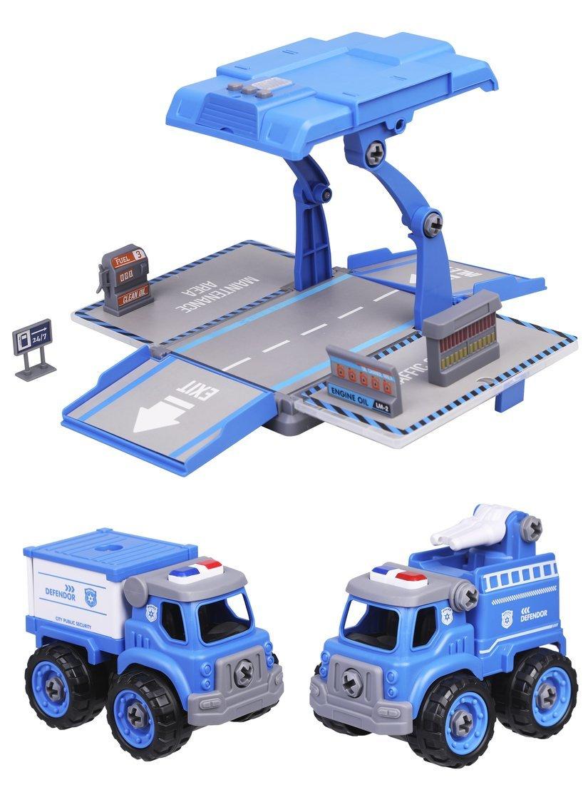 Конструктор-скрутка Парковка, свет, звук, эл. пит. AG3х3 вх. в компл., коробка