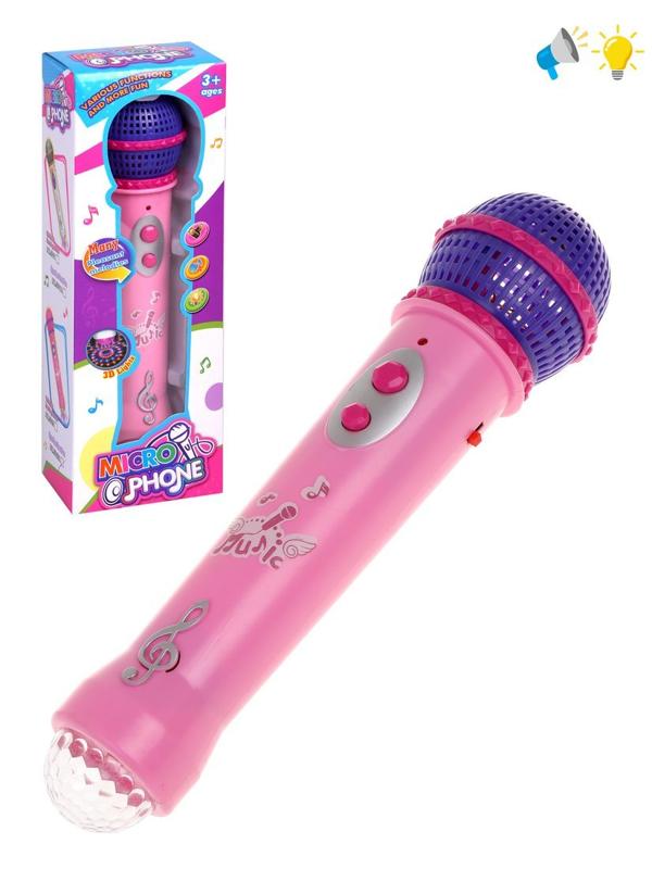 Микрофон, свет, звук, эл. пит. AAх2 не вх. в компл., коробка