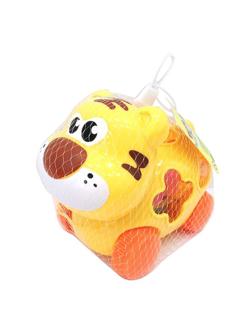 Каталка-сортер Тигр на веревочке, в ассорт., сетка