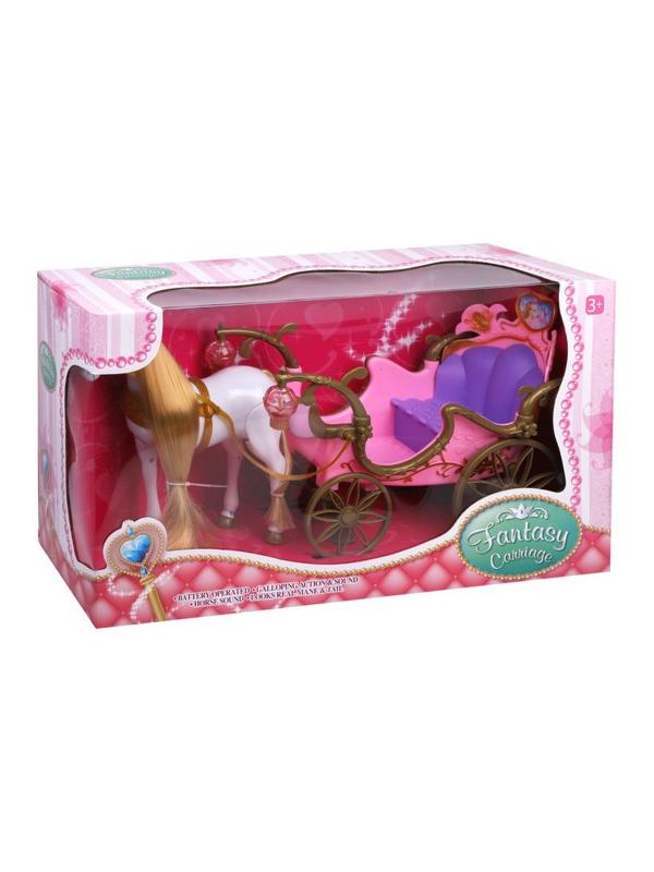 Игр. наб. Экипаж, в компл. лошадь, карета, эл. пит. ААх5шт. не вх. в компл.,
кор.