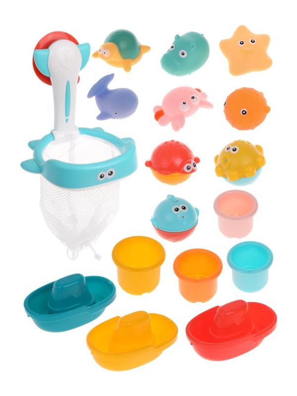 Набор для купания, 17 предм., пакет