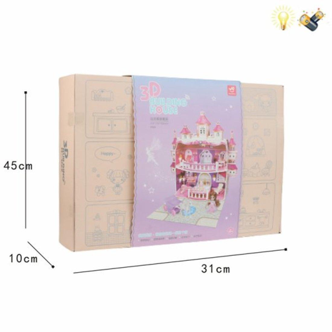 Игр. наб. Замок, свет, в компл. замок, кукла, предм. 20 шт., эл. пит.
АAх2шт. не вх., AG13х1шт. вх. в компл., кор