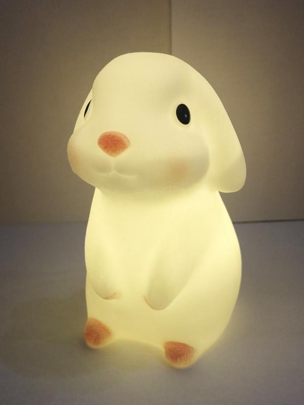 Ночник Кролик, эл. пит. AG10х3 вх. в компл., коробка