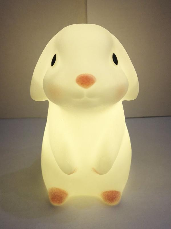 Ночник Кролик, эл. пит. AG10х3 вх. в компл., коробка