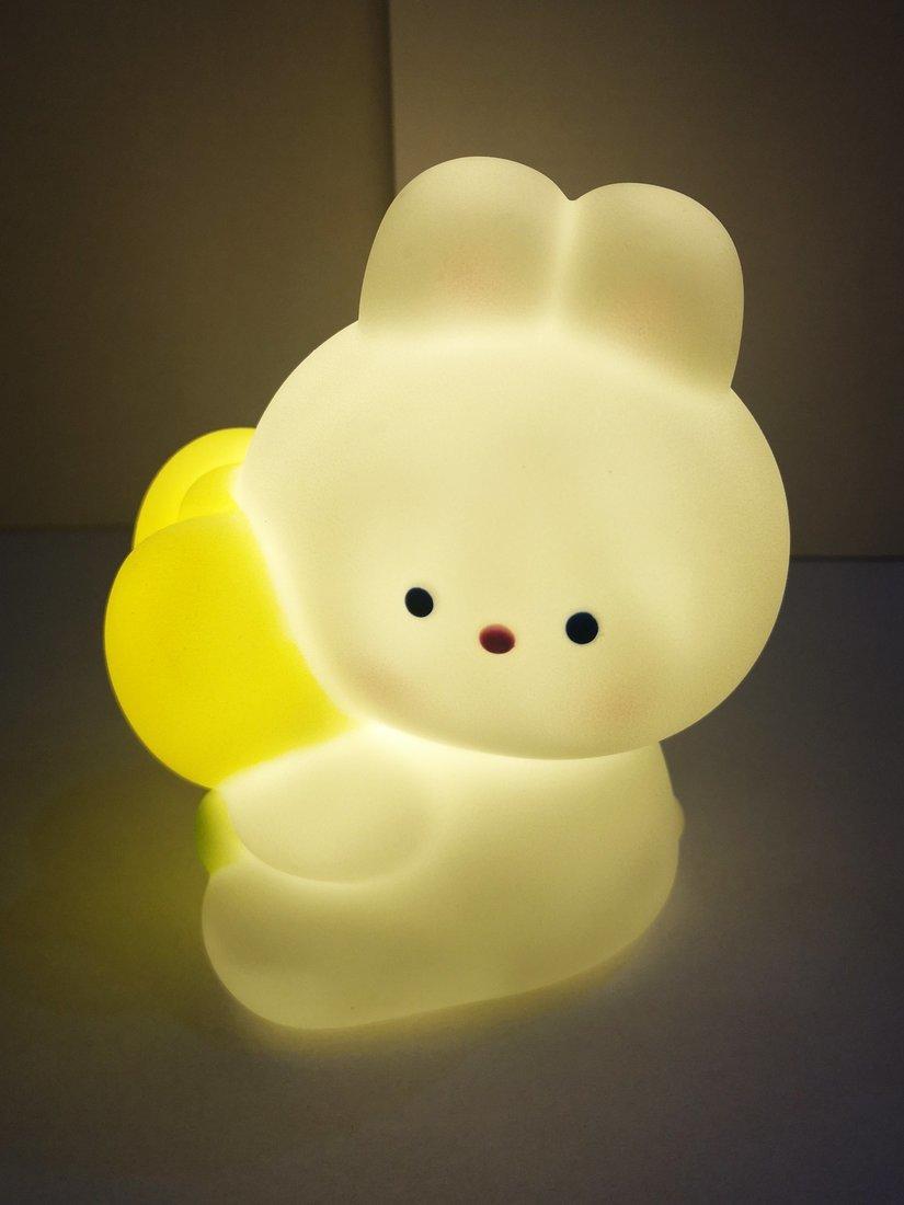 Ночник Зайчик, эл. пит. AG10х3 вх. в компл., коробка