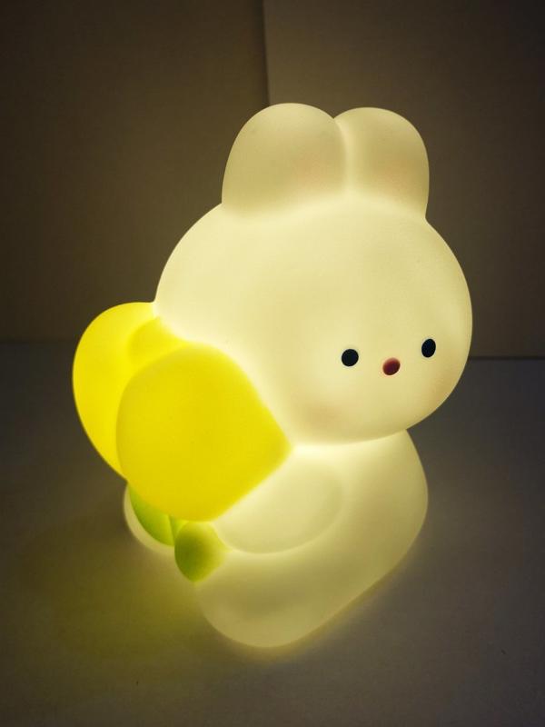 Ночник Зайчик, эл. пит. AG10х3 вх. в компл., коробка