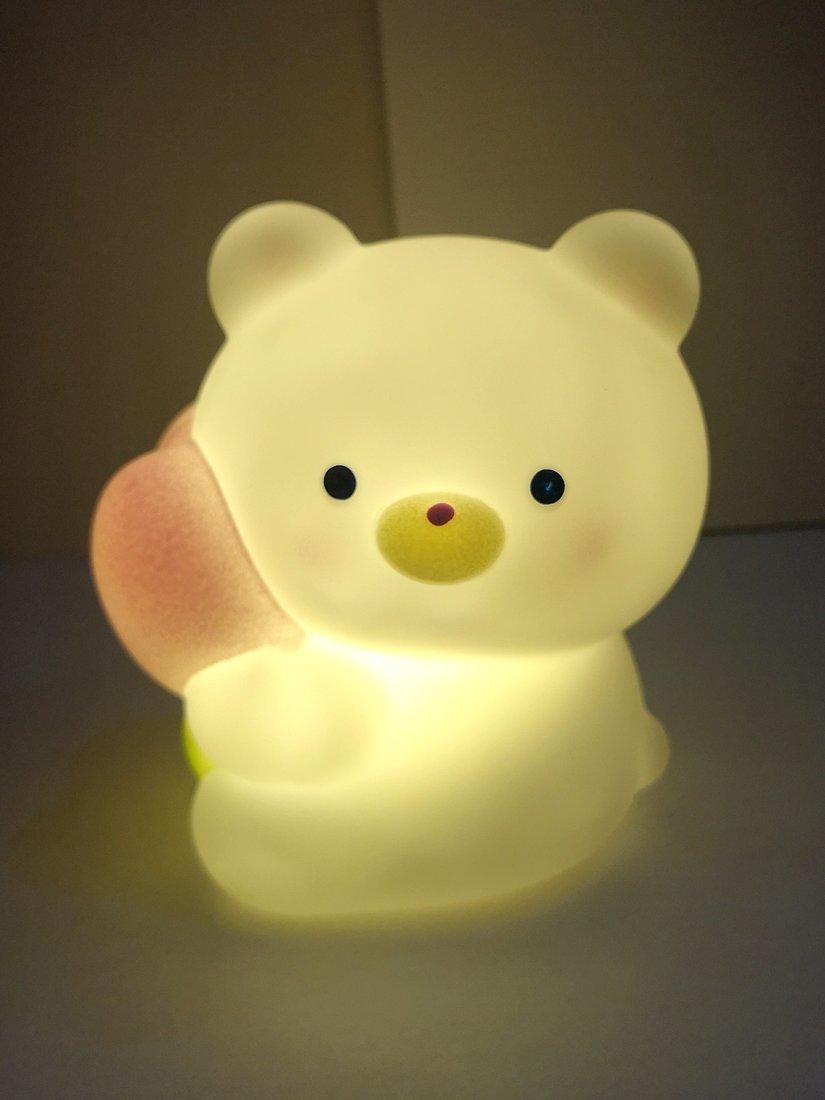 Ночник Мишка, эл. пит. AG10х3 вх. в компл., коробка