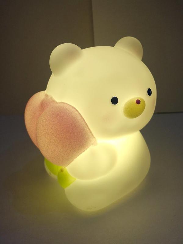 Ночник Мишка, эл. пит. AG10х3 вх. в компл., коробка