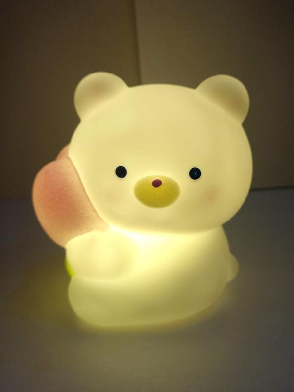 Ночник Мишка, эл. пит. AG10х3 вх. в компл., коробка