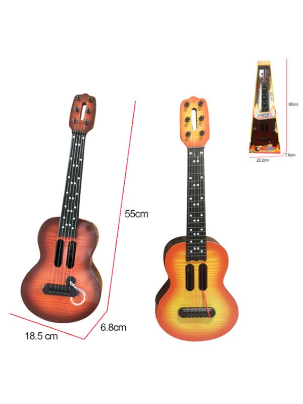 Музыкальный инструмент Гитара, 55 см, 6 стун, в ассорт., коробка