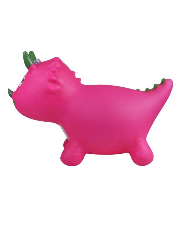 Животное-прыгун Динозаврик Moby Kids (свет, звук) розовый, 1 400 г., насос в
комплекте