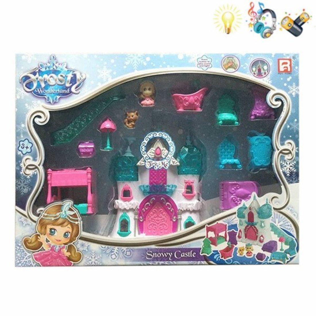 Игр. наб. Замок принцессы, свет, звук, в компл. предм. 13 шт., эл. пит.
АААх2 шт. вх. в компл., в ассорт., кор.