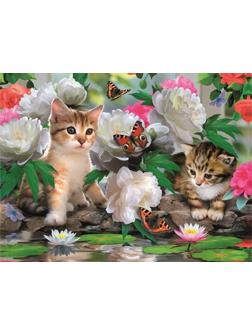 Пазл Super 3D Среди пионов, 48 дет.