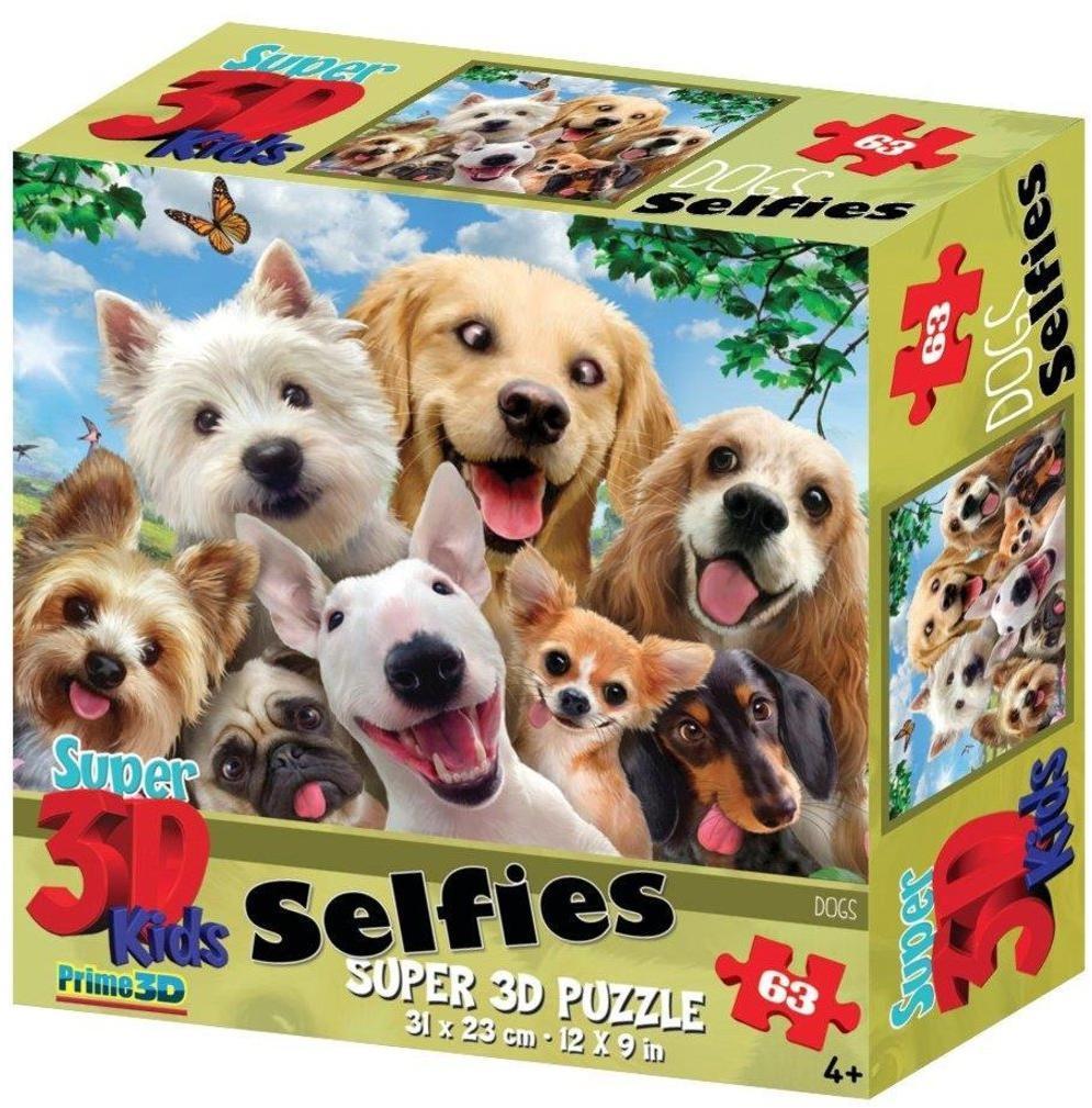 Пазл Super 3D Собаки селфи, 48 дет.