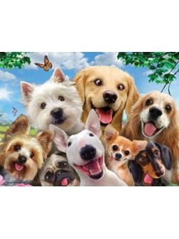 Пазл Super 3D Собаки селфи, 48 дет.