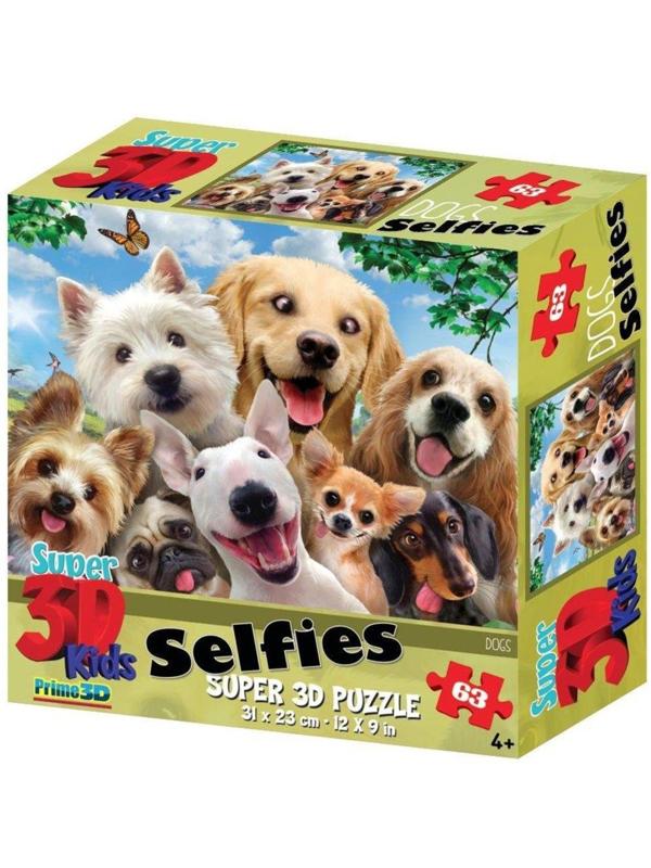 Пазл Super 3D Собаки селфи, 48 дет.