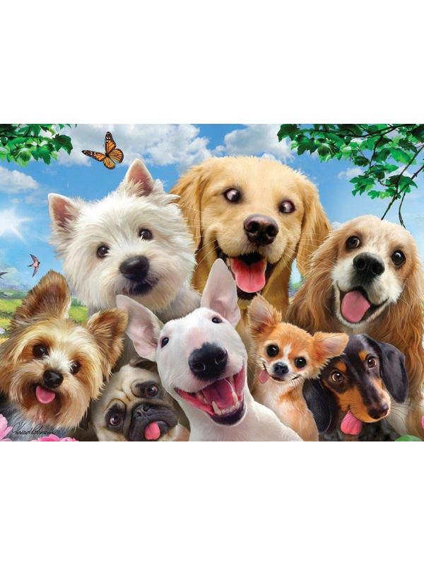 Пазл Super 3D Собаки селфи, 48 дет.