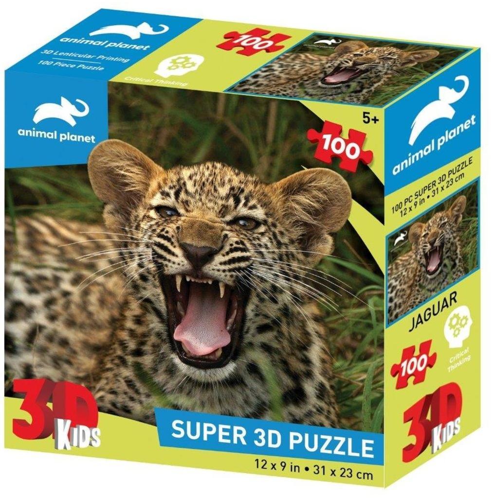 Пазл Super 3D Маленький ягуар, 100 дет.