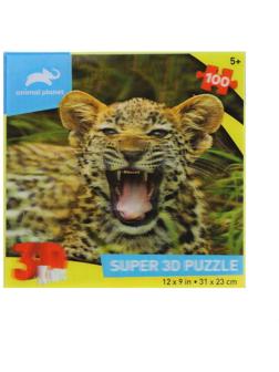 Пазл Super 3D Маленький ягуар, 100 дет.