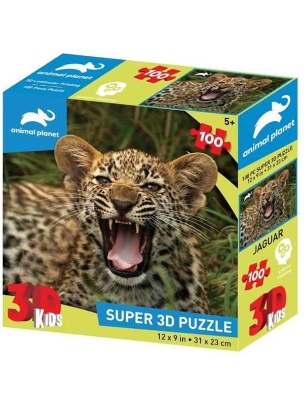 Пазл Super 3D Маленький ягуар, 100 дет.