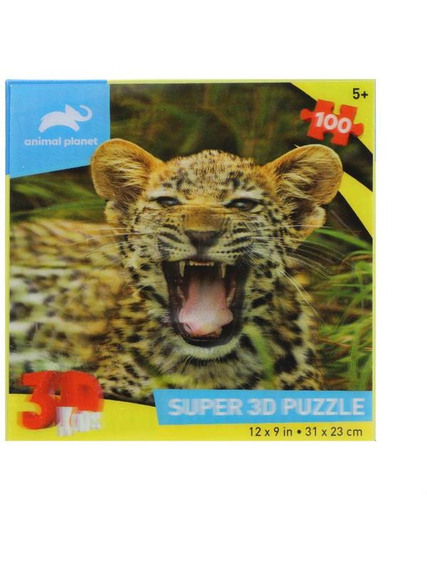 Пазл Super 3D Маленький ягуар, 100 дет.