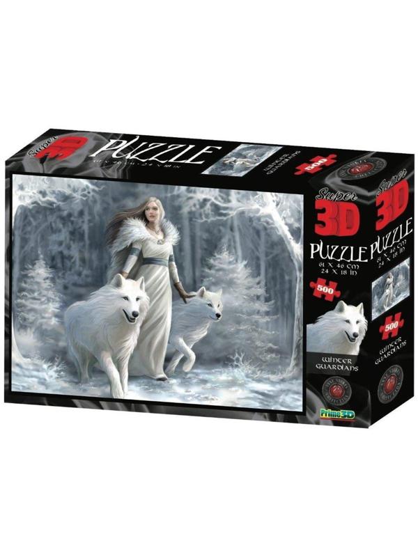 Пазл Super 3D Зимние стражи, 500 детал.
