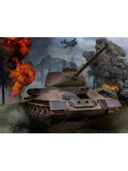 Пазл Super 3D Танк Т-34, 500 детал.