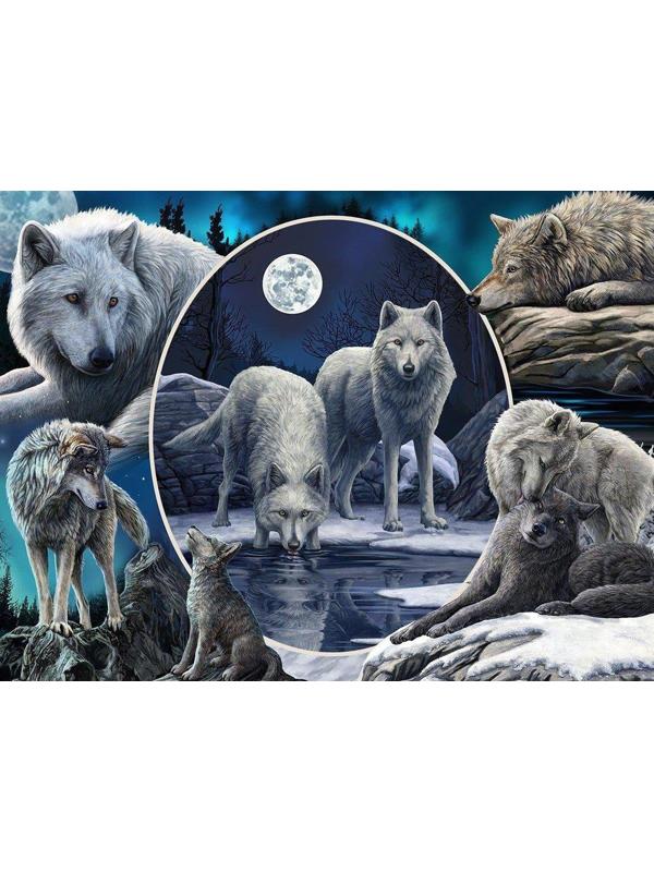 Пазл Super 3D Коллаж Волки, 500 детал.